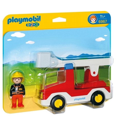 Auto dei Pompieri Playmobil 1.2.3 con Scala