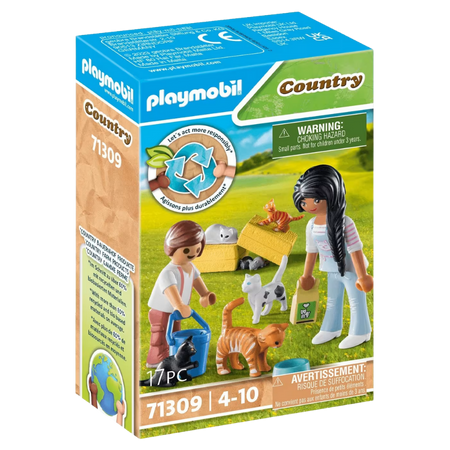 Set di Gioco con Gatti Playmobil Country - Divertimento Assi